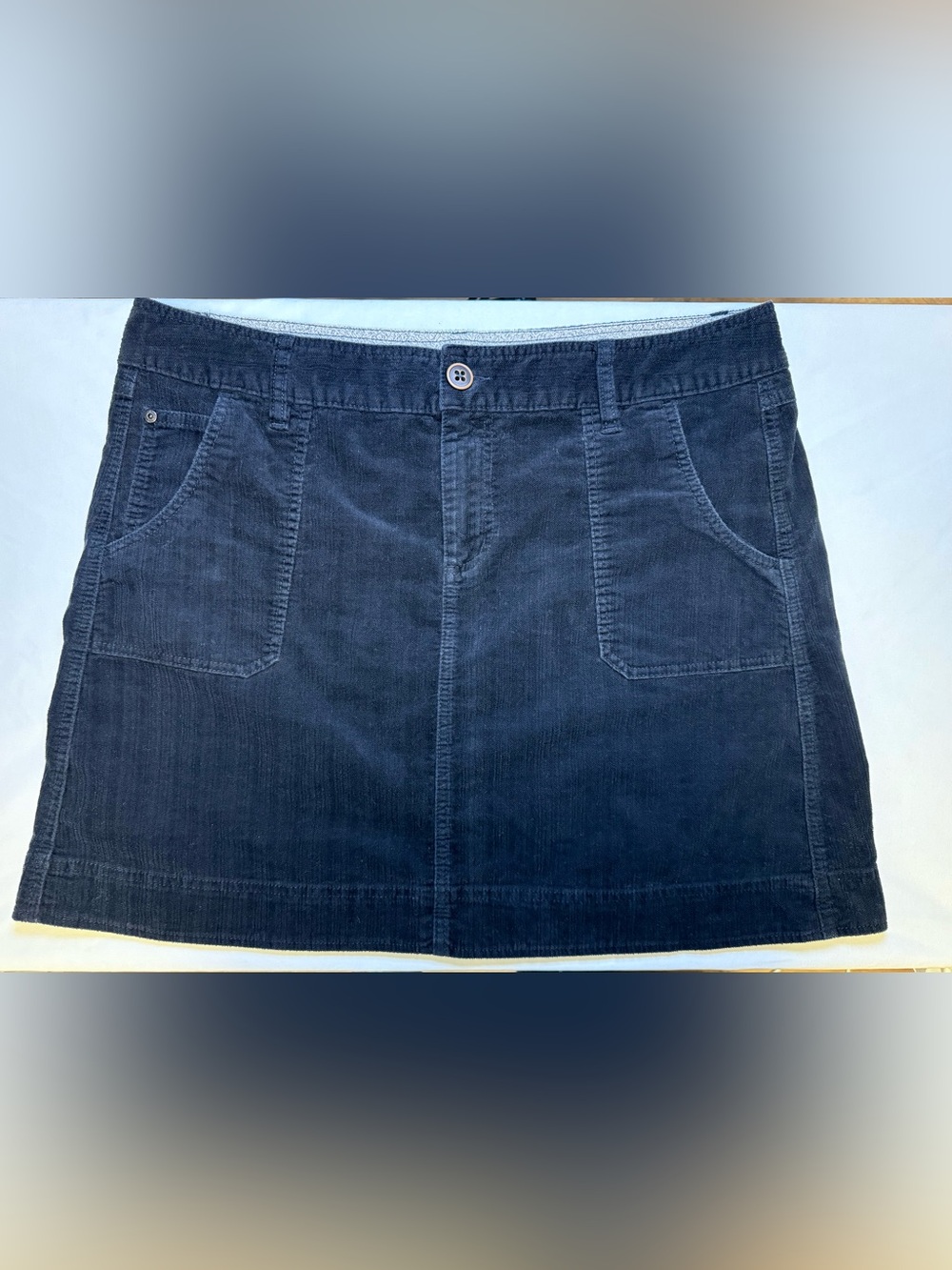 Woolrich Women's Black Corduroy Mini Skirt